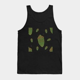 Hawaii Koa Bug Pattern Tank Top